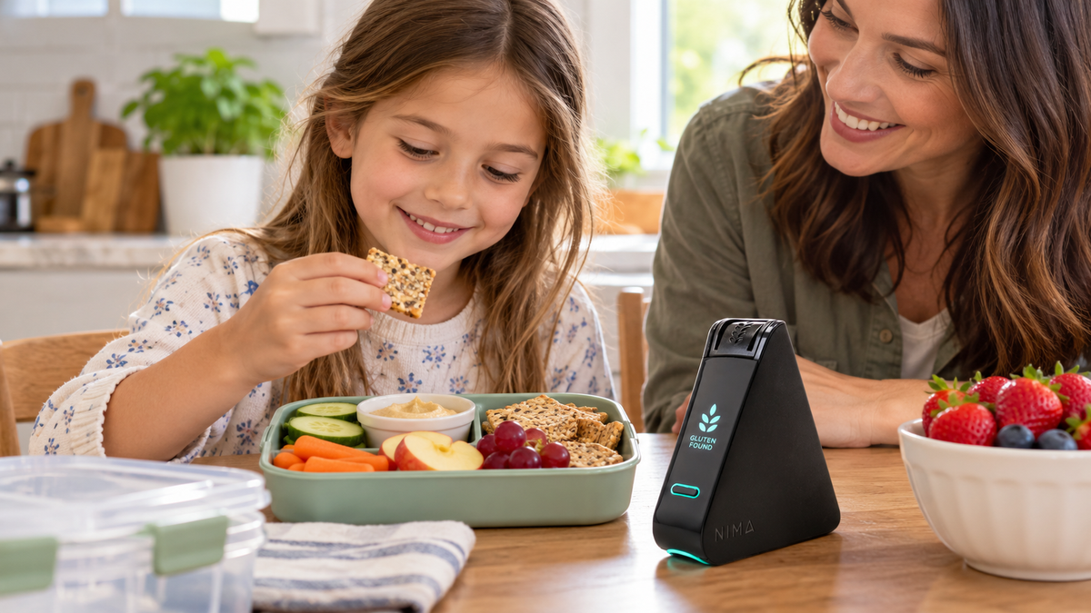 Parent reviewing signs of celiac disease in kids before a pediatric appointment